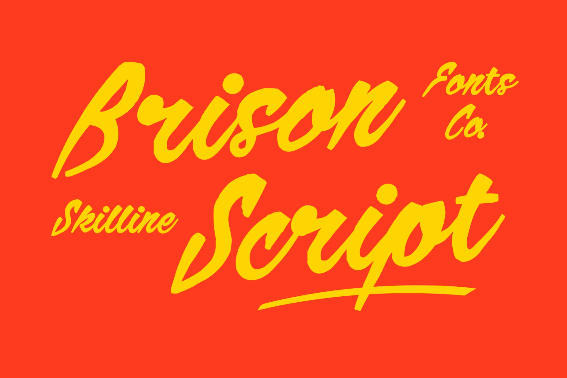 SFC Brison - Retro Brush Script Font
