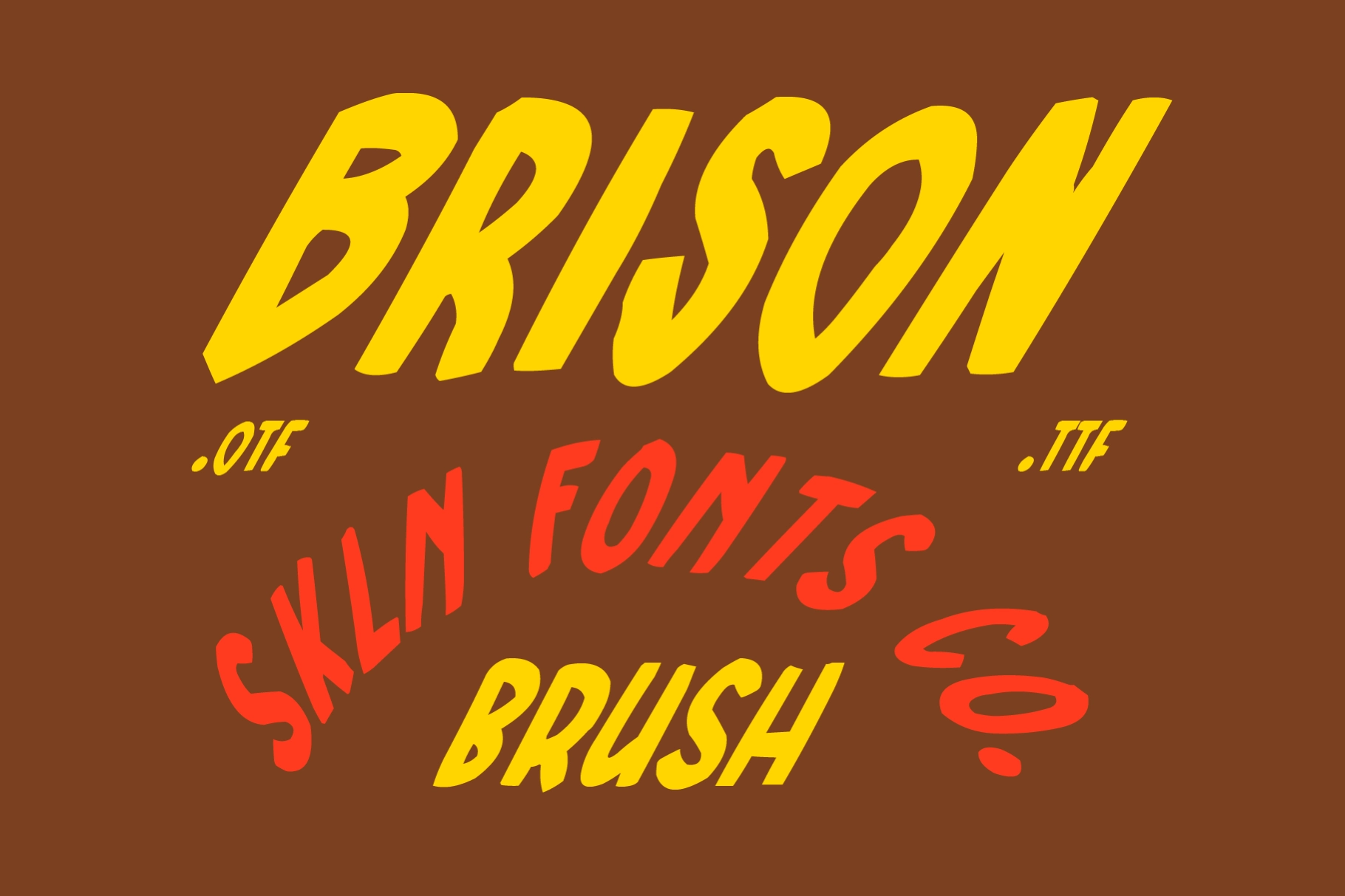 SFC Brison Brush - Vintage Display Font