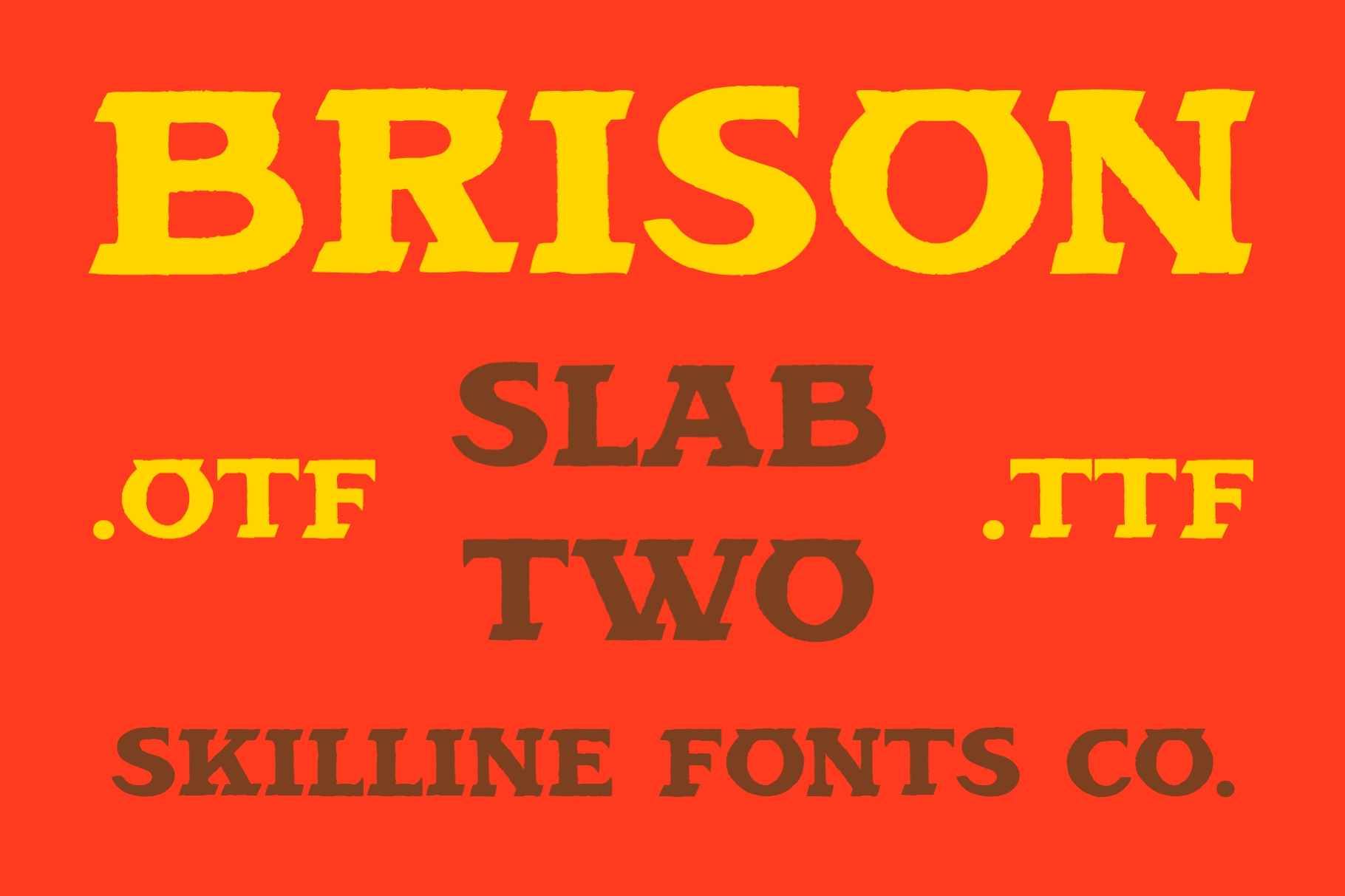 SFC Brison Slab Two - Desert Western Font