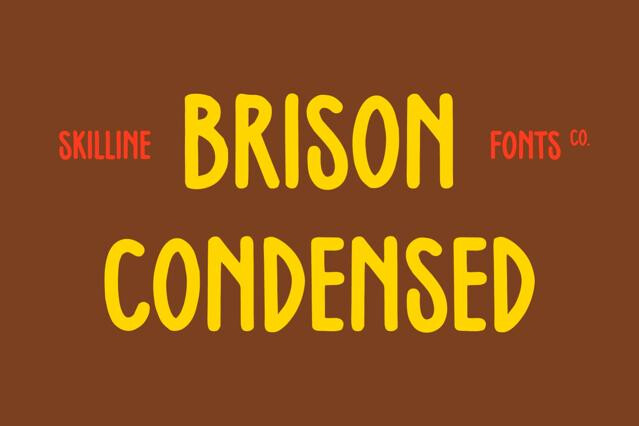 SFC Brison Condensed - Tall Display Font