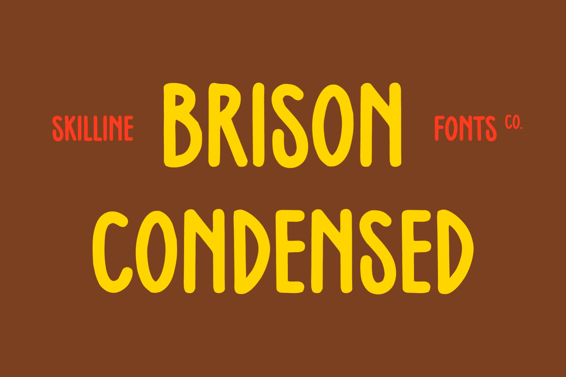 SFC Brison Condensed - Tall Display Font