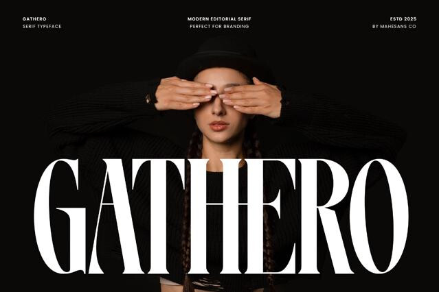 Gathero – Luxury Display Serif Font