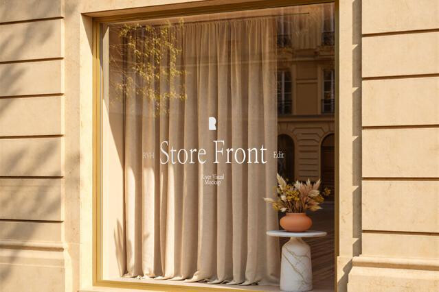 Elegant Storefront Mockup