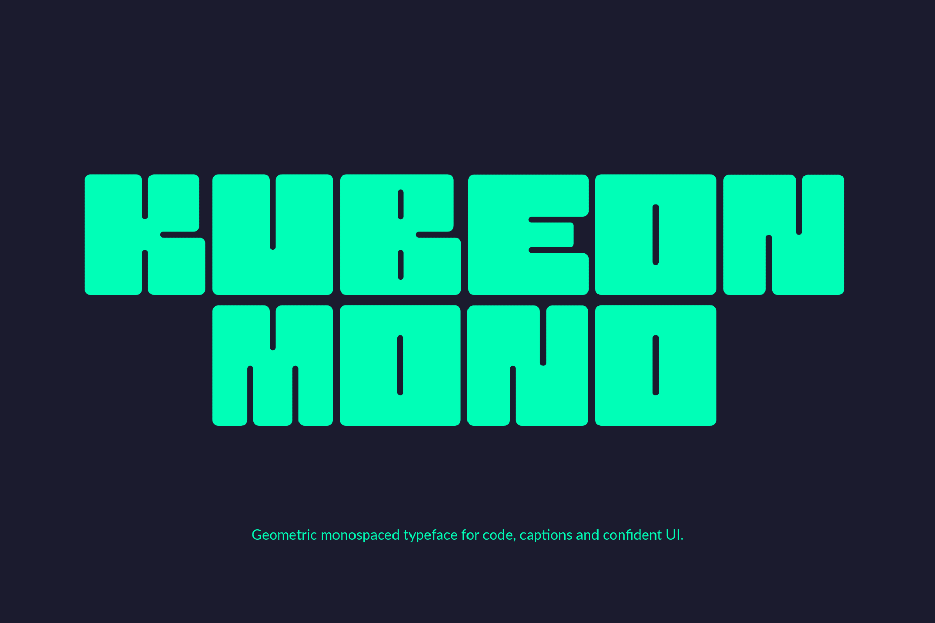 Kubeon Mono Font
