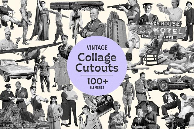 Vintage Collage Cutouts Collection