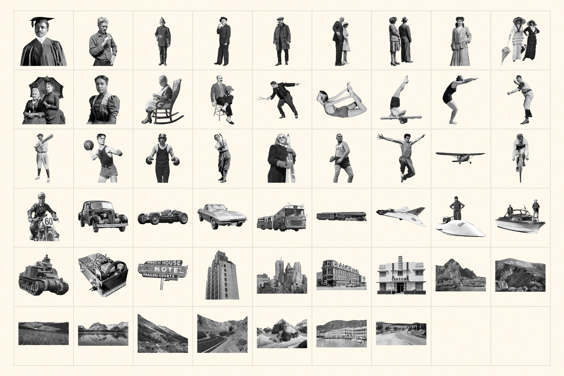 Vintage Collage Cutouts Collection