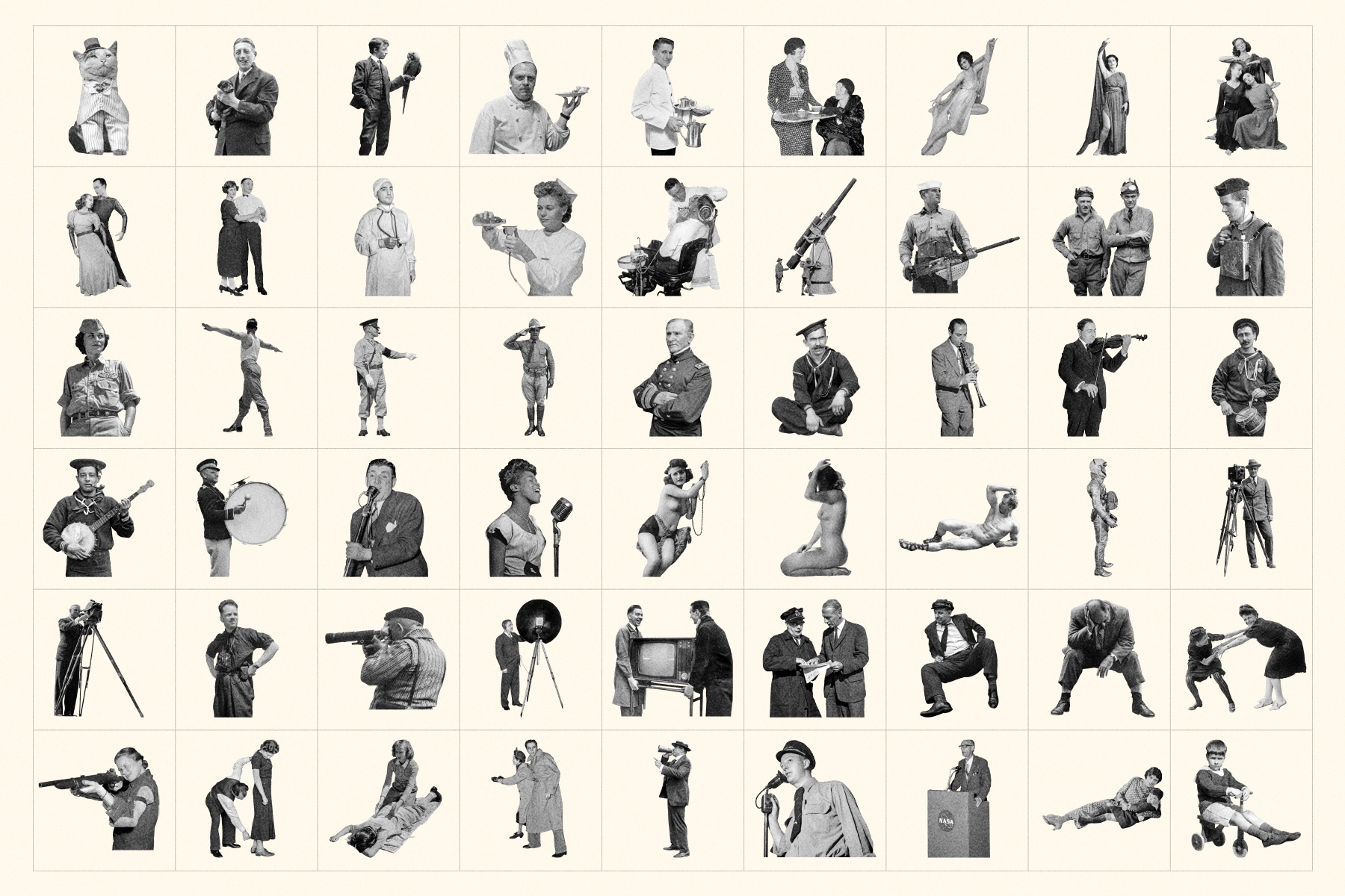 Vintage Collage Cutouts Collection