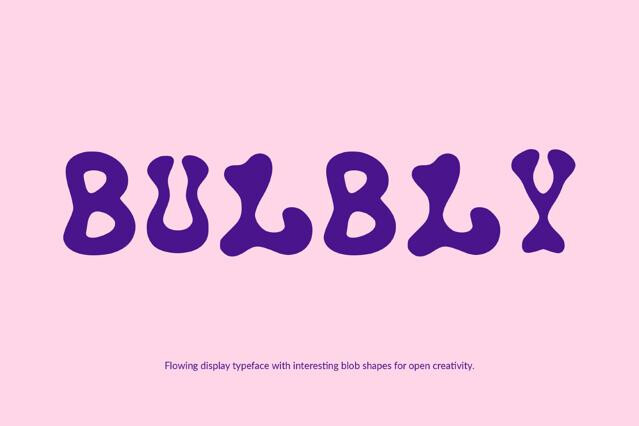 Bulby - Wavy All-Caps Font