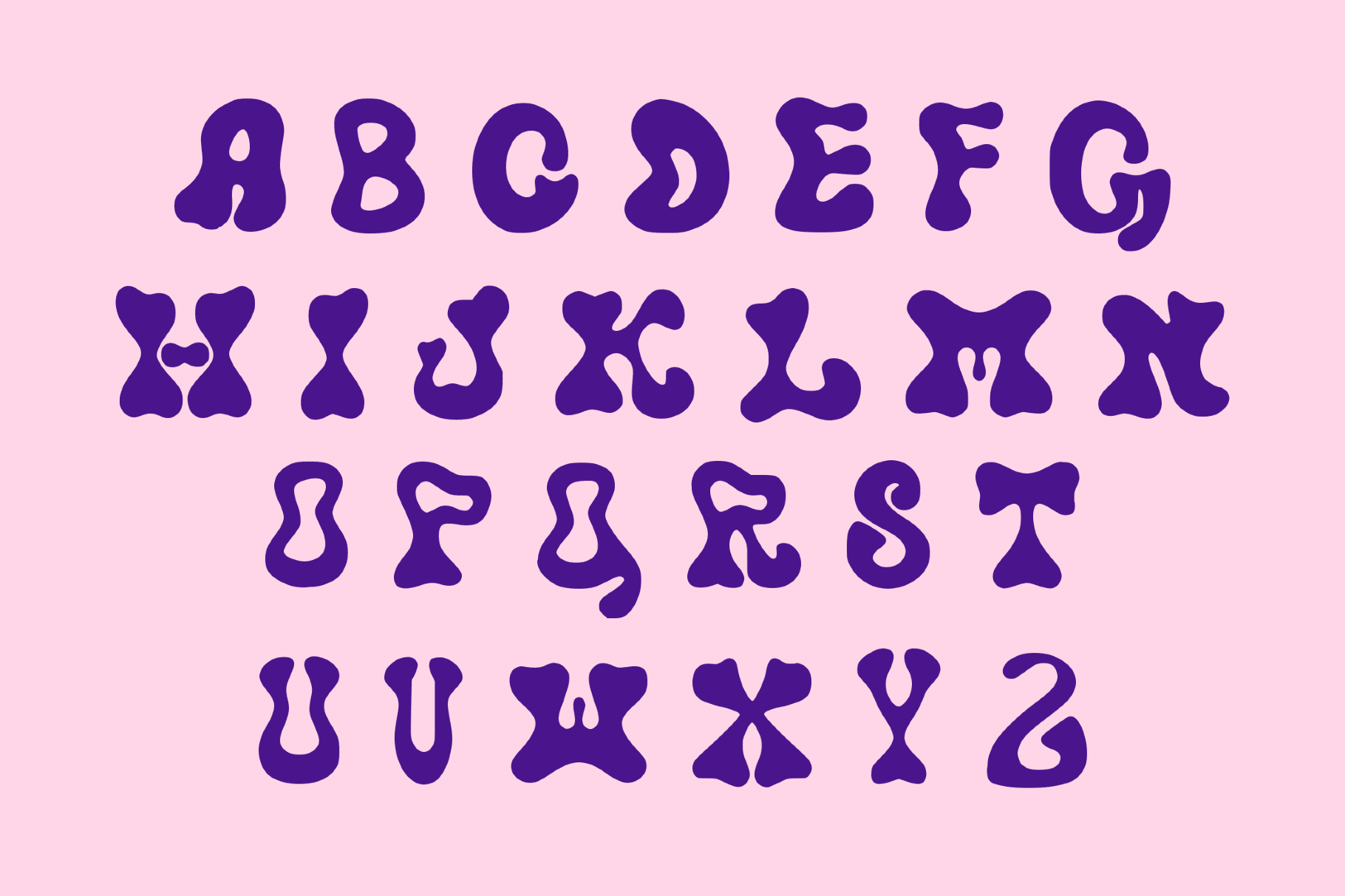 Bulby - Wavy All-Caps Font