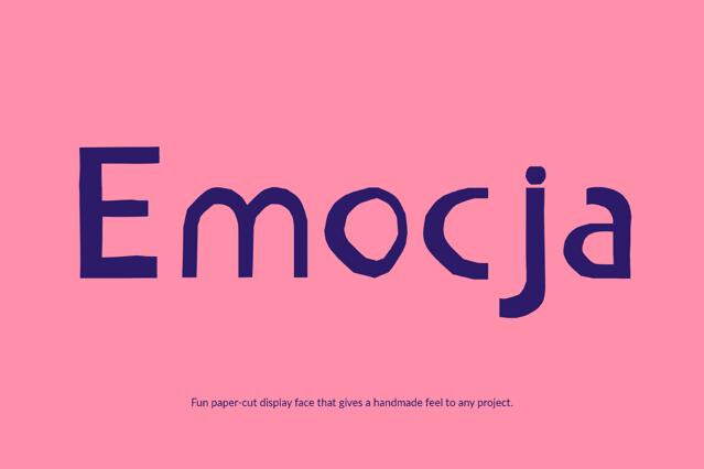Emocja - Funny School Font