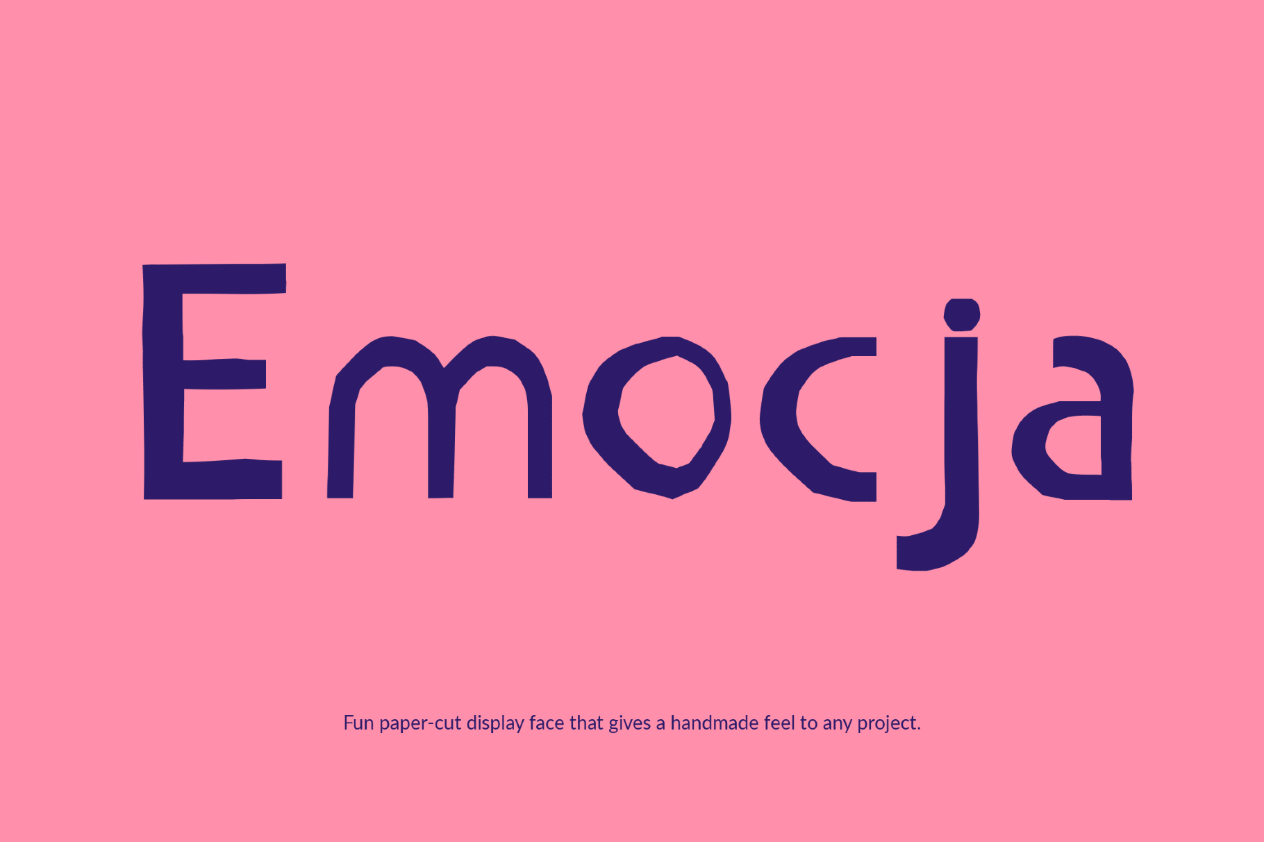 Emocja - Funny School Font