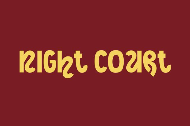 Night Court Font
