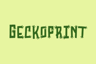Geckoprint - Funny Halloween Font