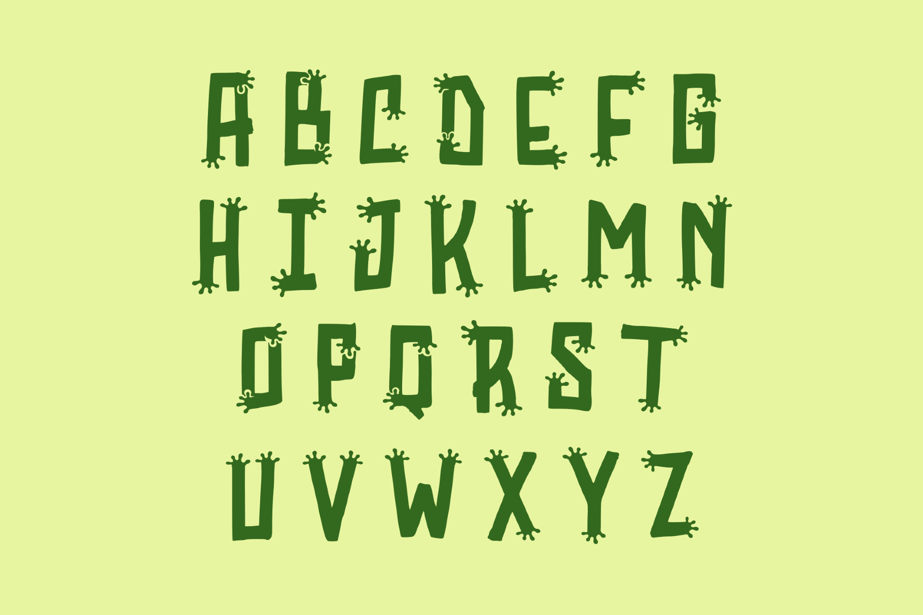 Geckoprint - Funny Halloween Font