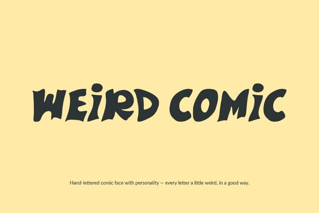 Weird Comic Font