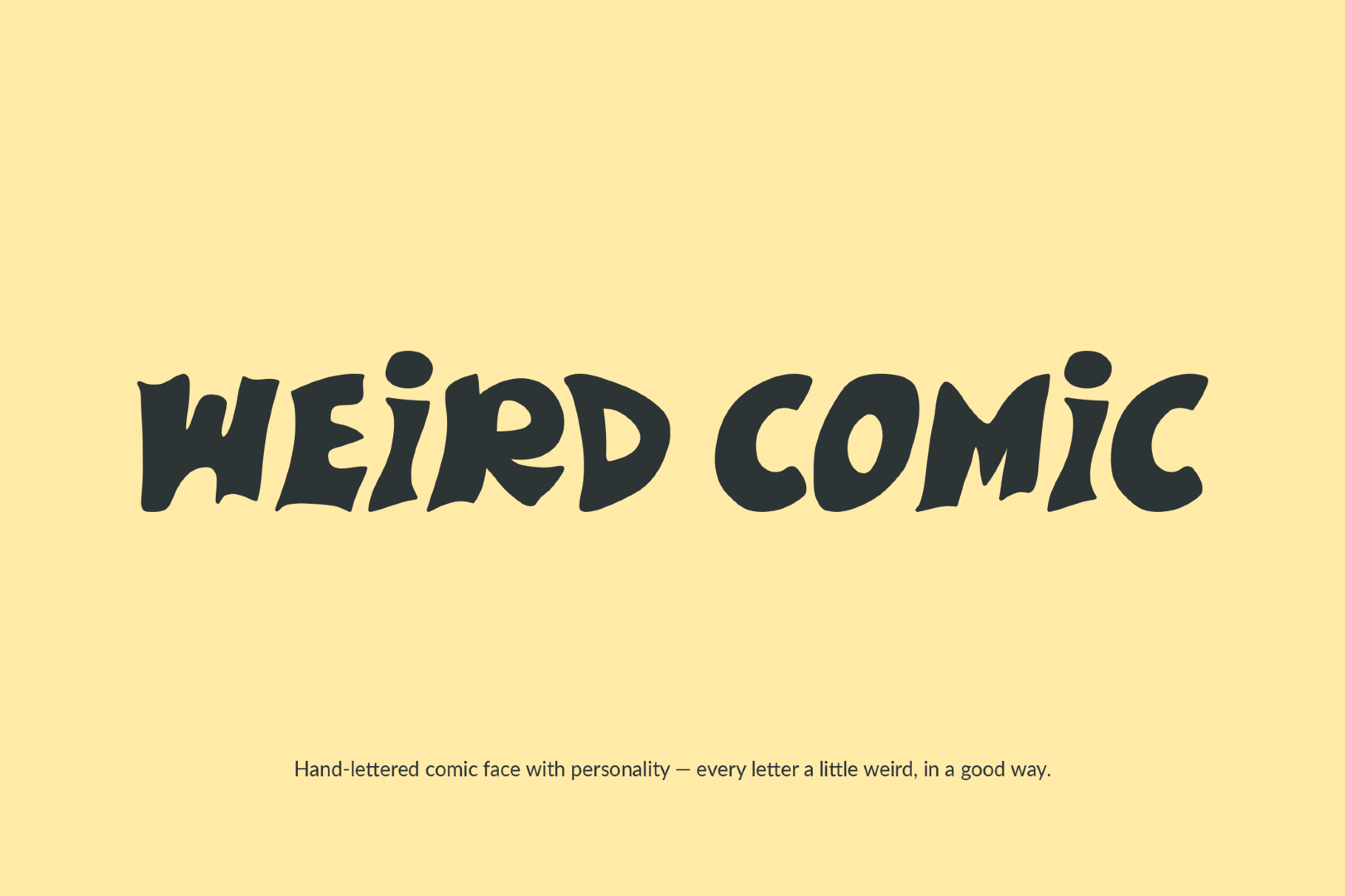 Weird Comic Font