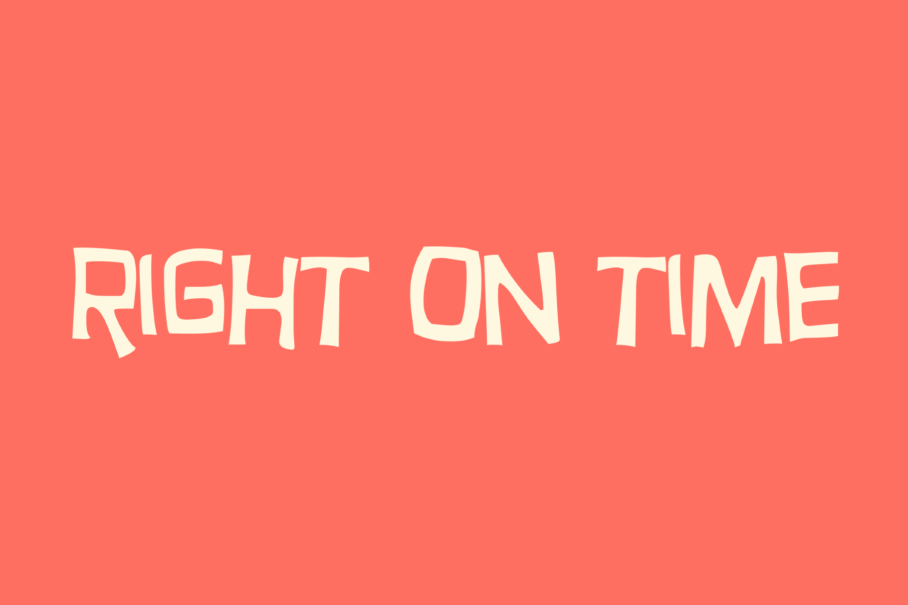 Hurry Up Font