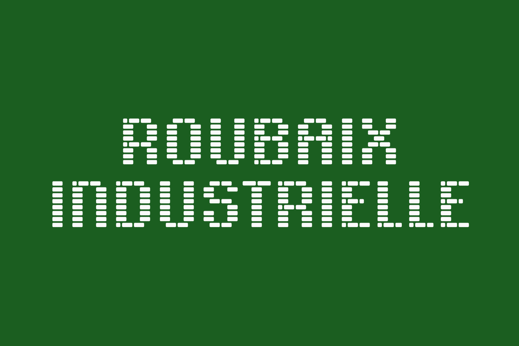 Roubaix Industrielle - Brick Font Family