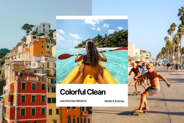 Colorful Clean Lightroom Presets