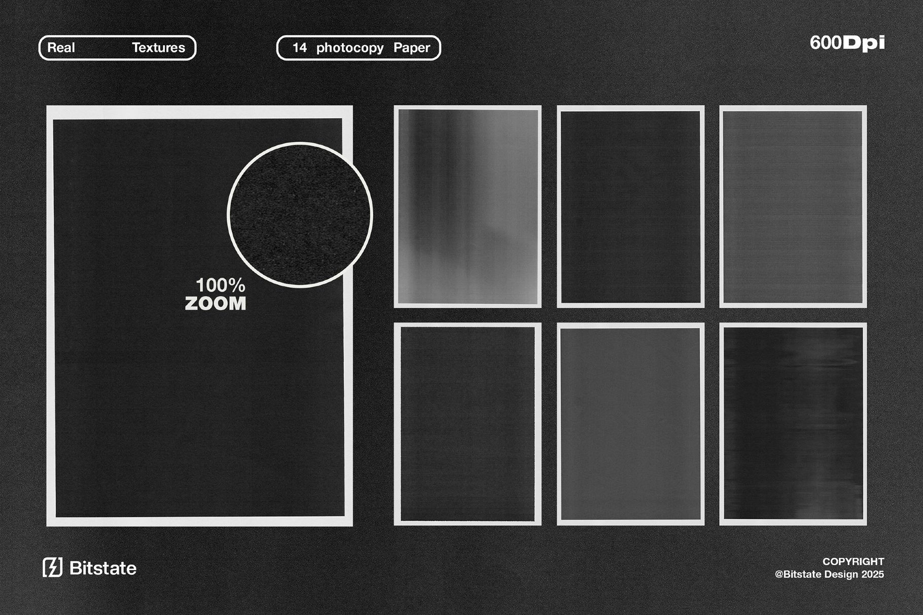 Photocopy Paper Texture Overlays