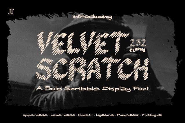 Velvet Scratch - Scribble Display Font