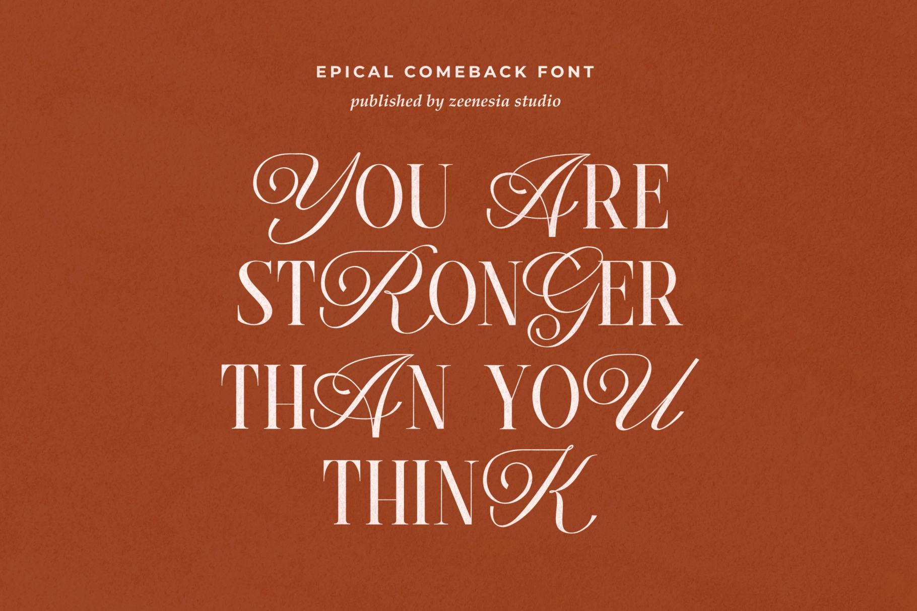 Epical Comeback - Elegant Calligraphy Serif Font