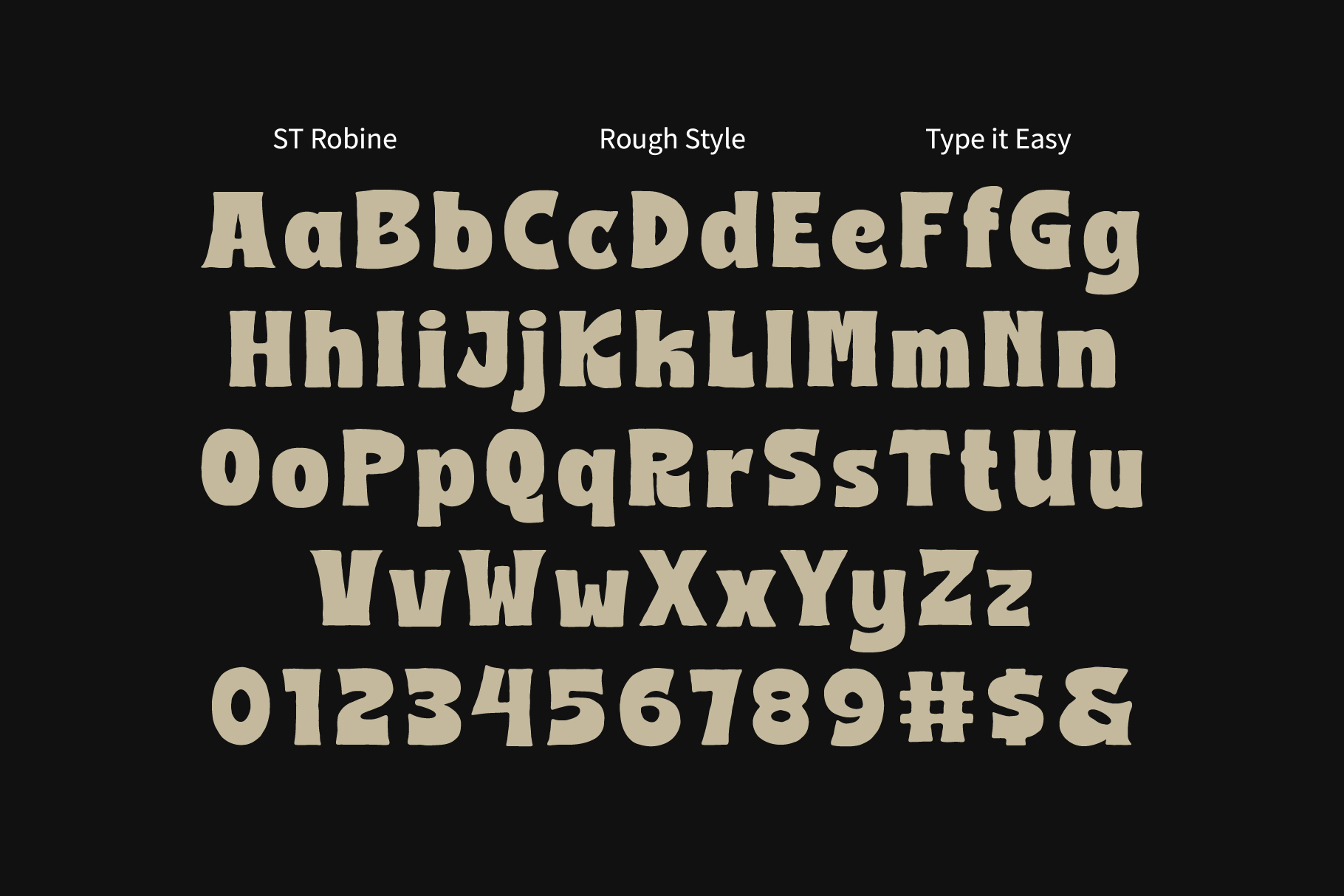 ST Robine - Playful Rough Display Font