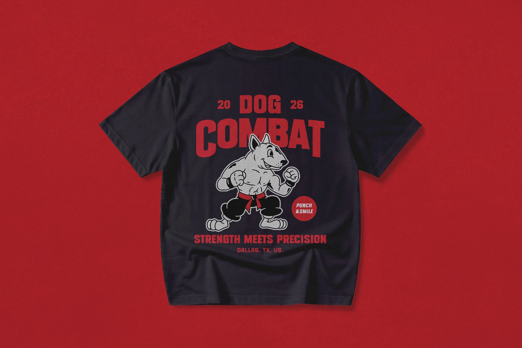 Vintage Fighter Dog Mascot