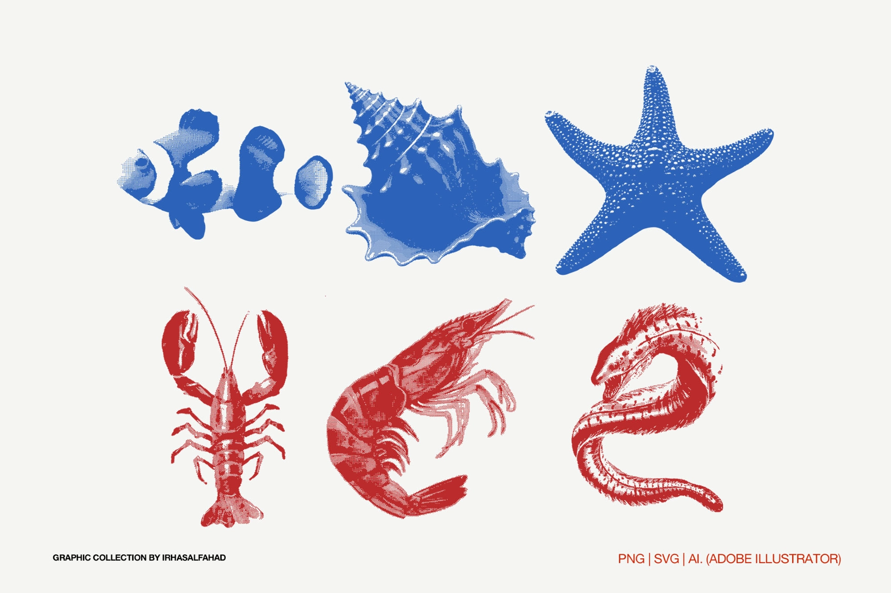 Aquatic Fauna Graphic Collection