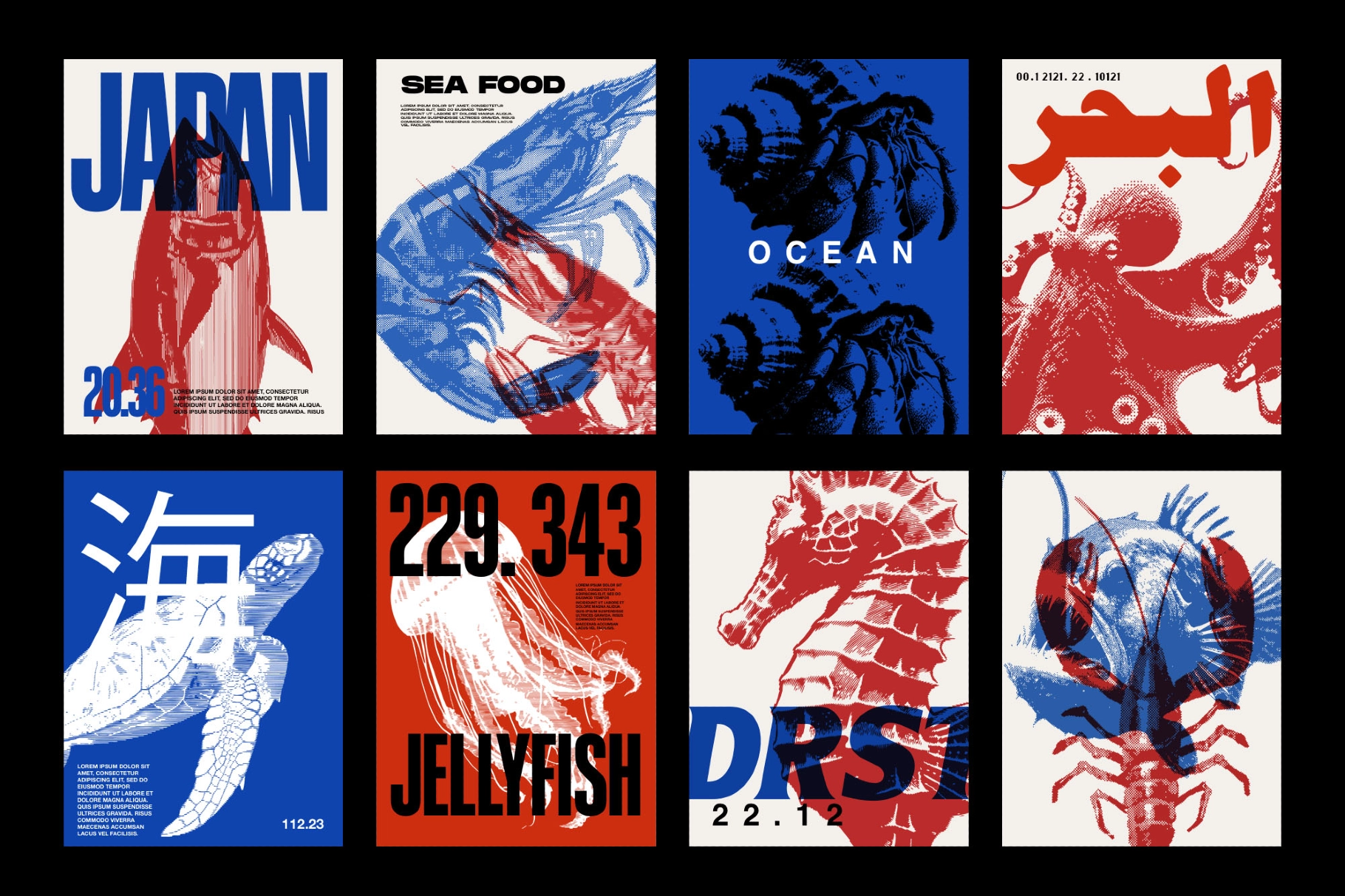 Aquatic Fauna Graphic Collection