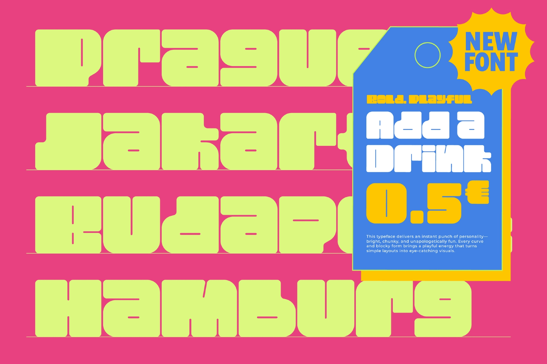 Waves Signal - Bold Playful Typeface