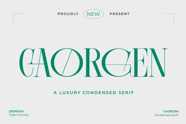 Caorgen - Fashion Display Serif Font