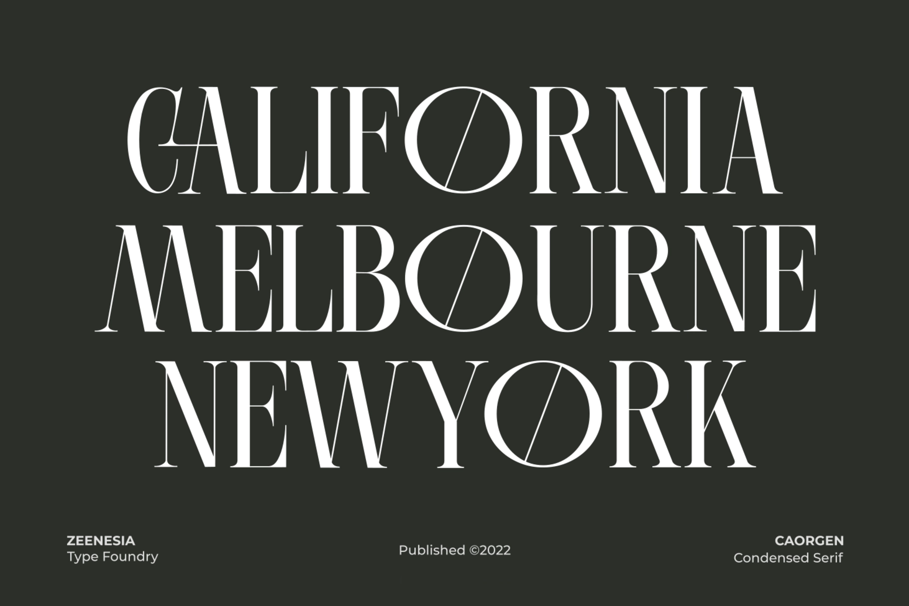 Caorgen - Fashion Display Serif Font