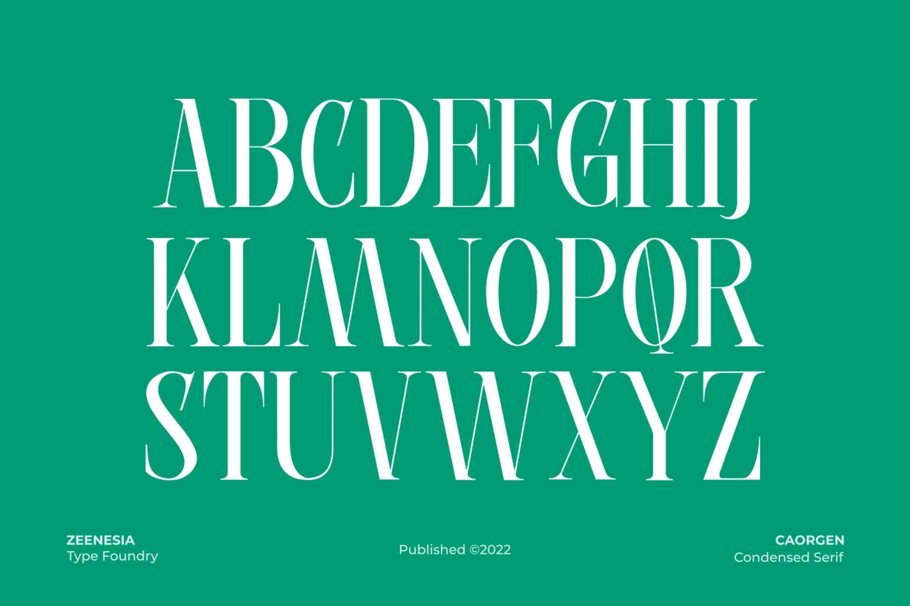 Caorgen - Fashion Display Serif Font