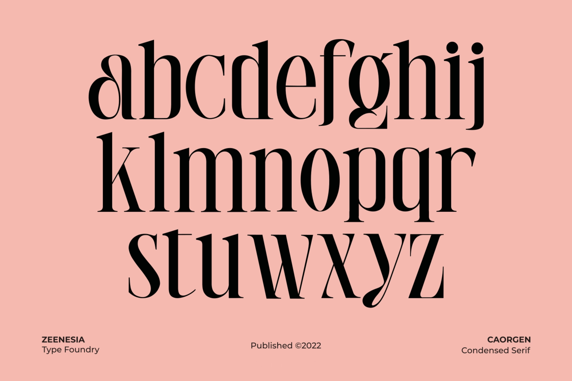 Caorgen - Fashion Display Serif Font