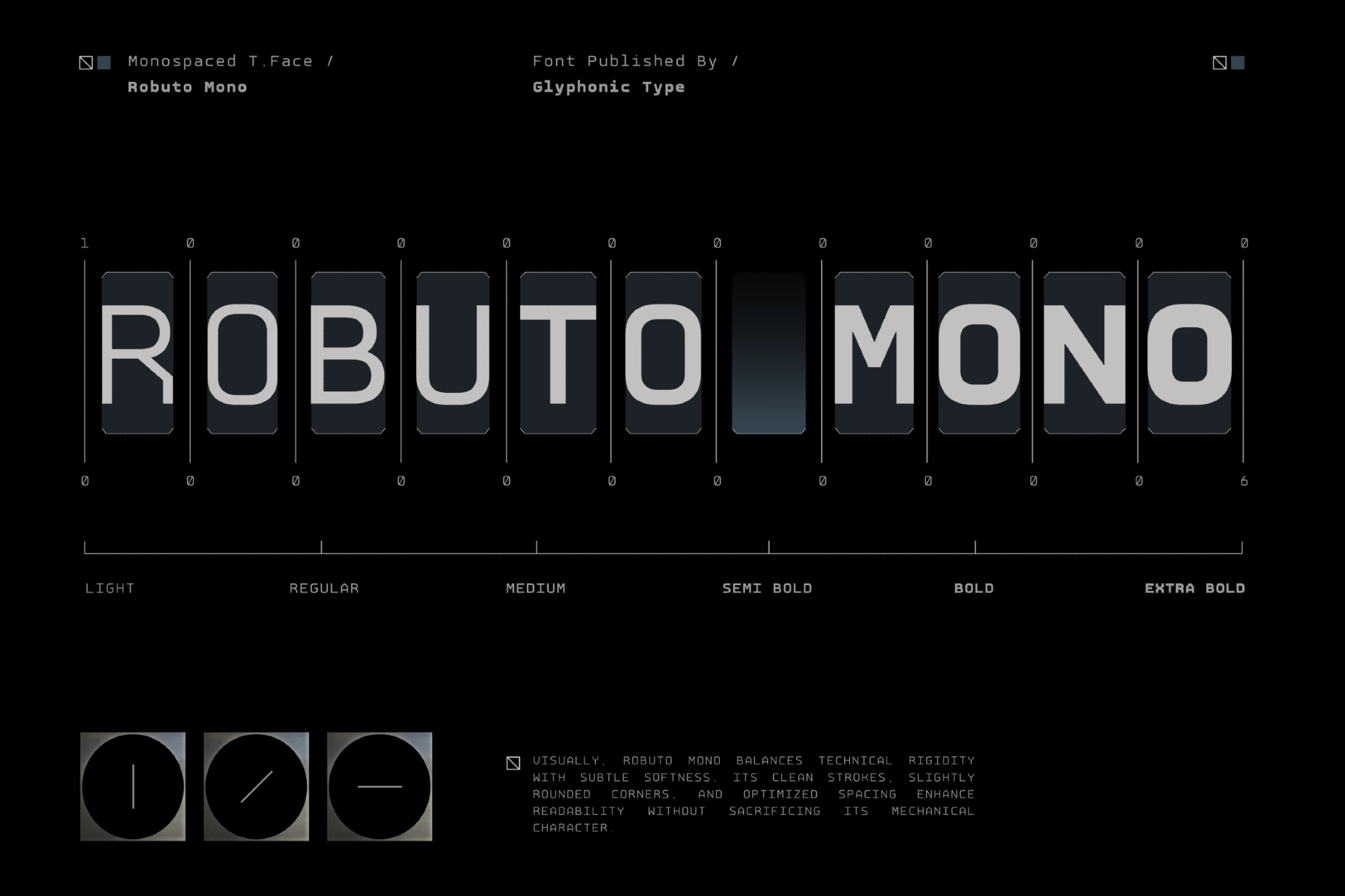 GC Robuto Mono - Tech Monospace Font