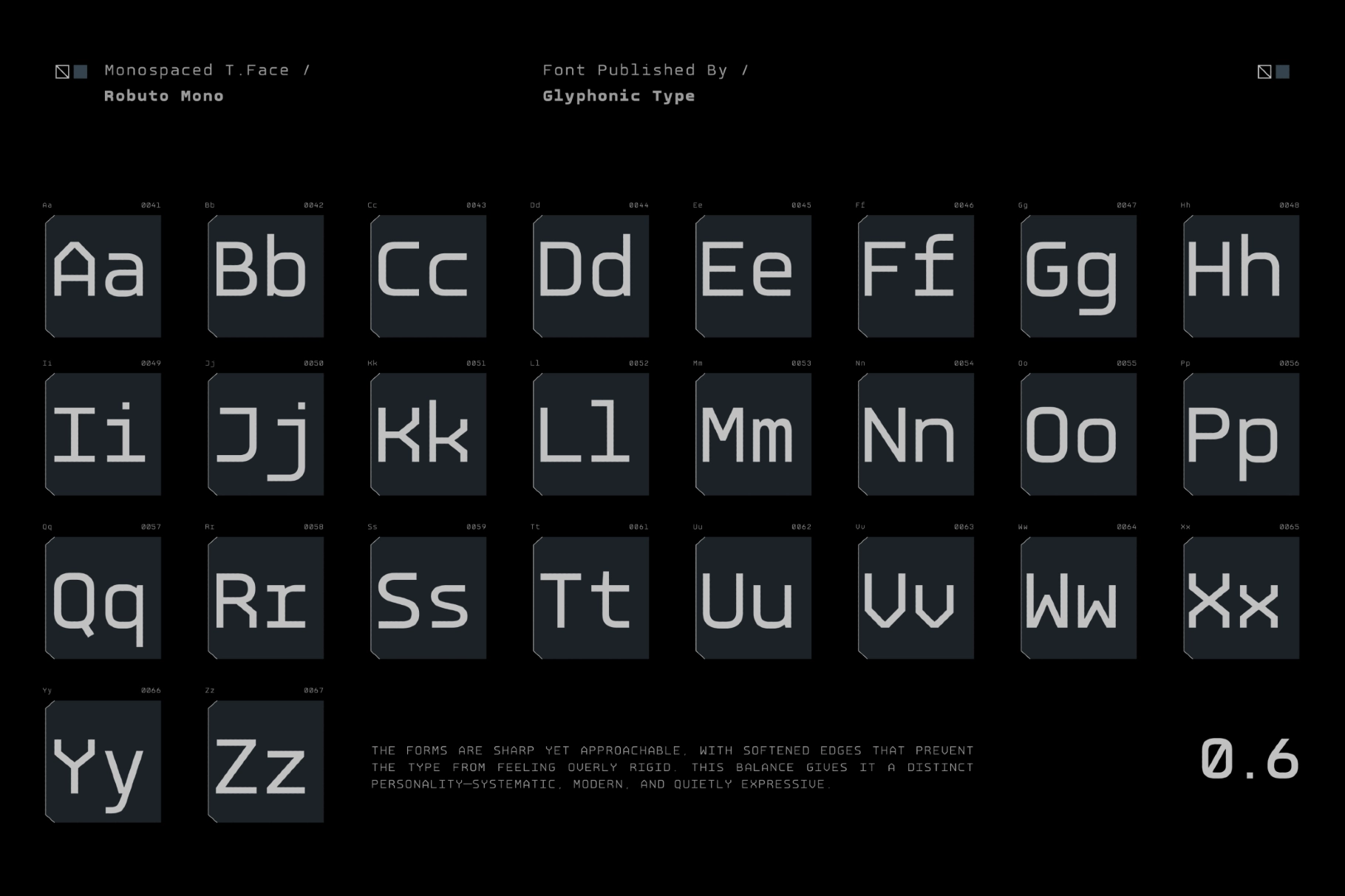 GC Robuto Mono - Tech Monospace Font