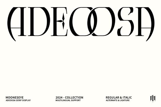 Adeoosa - Gothic Serif Display Font