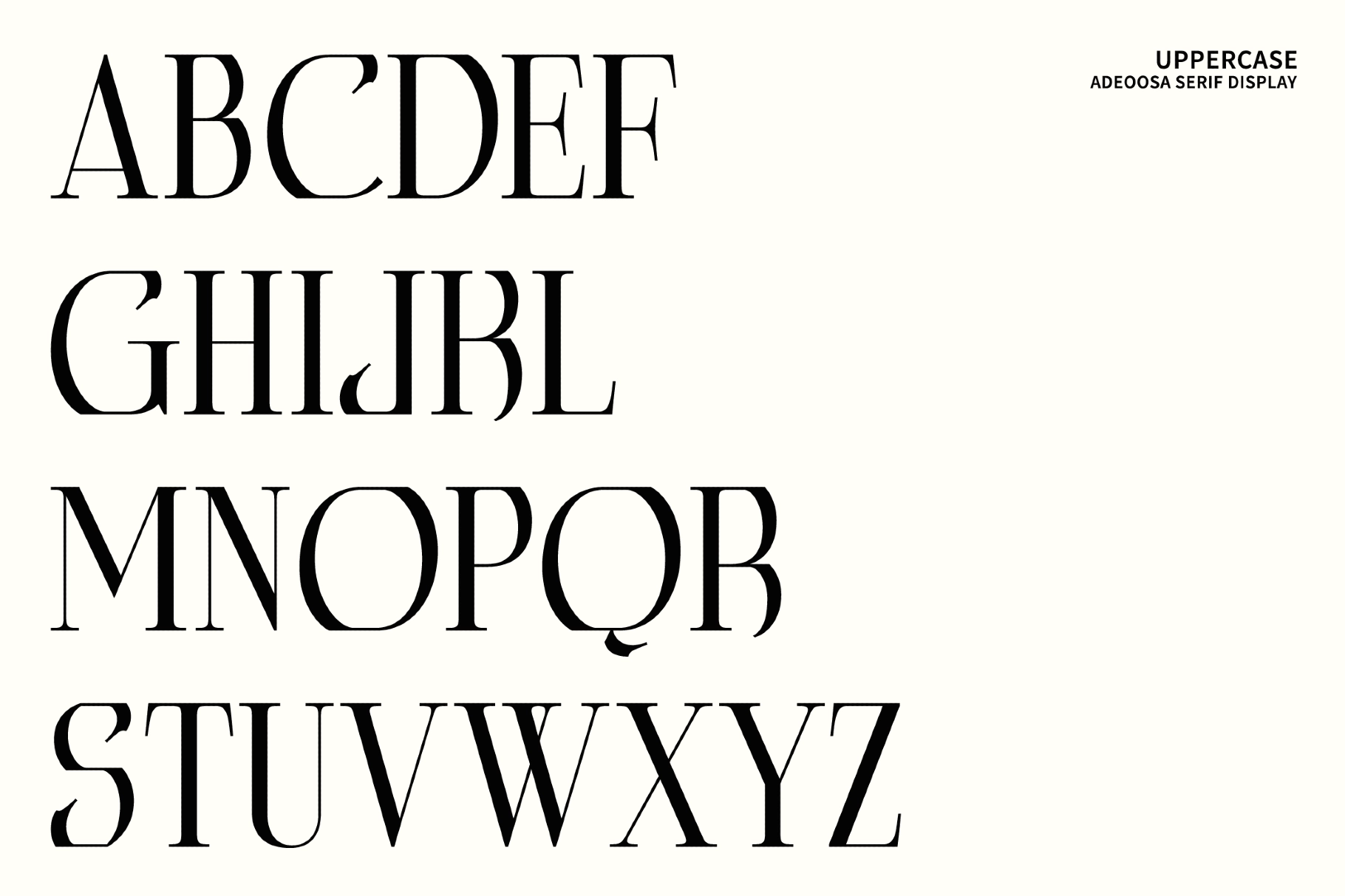 Adeoosa - Gothic Serif Display Font