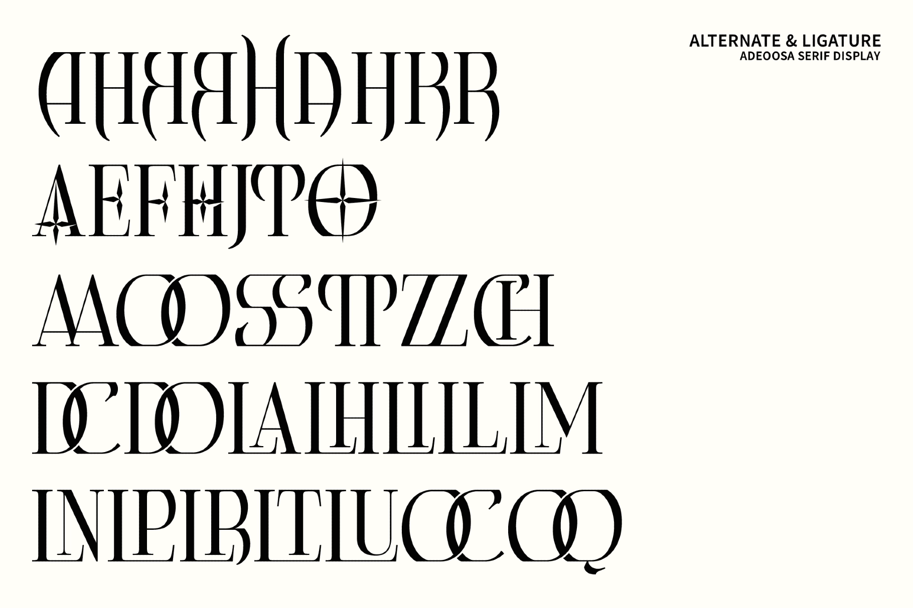 Adeoosa - Gothic Serif Display Font
