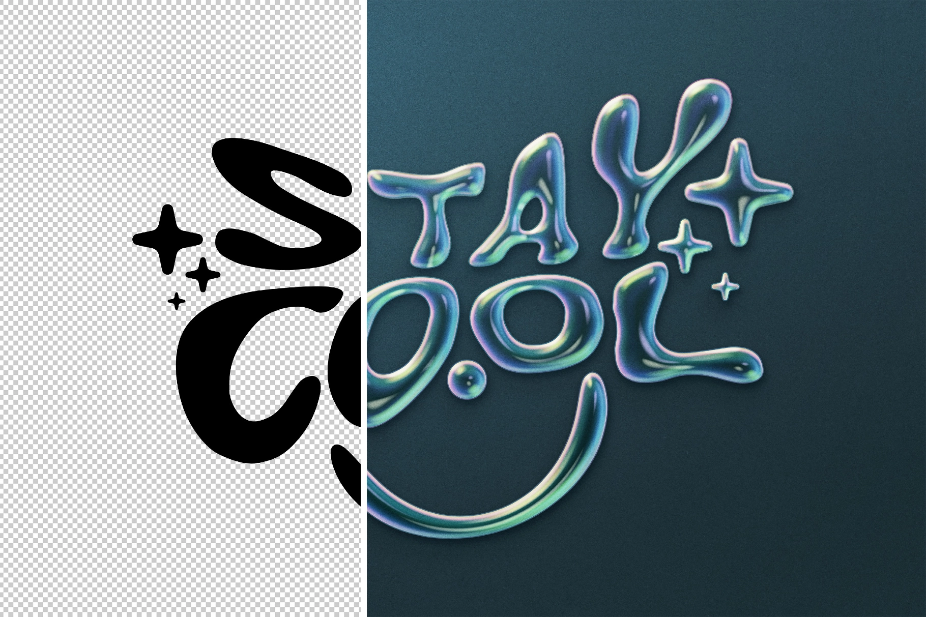 Soap Bubbles Text Effect