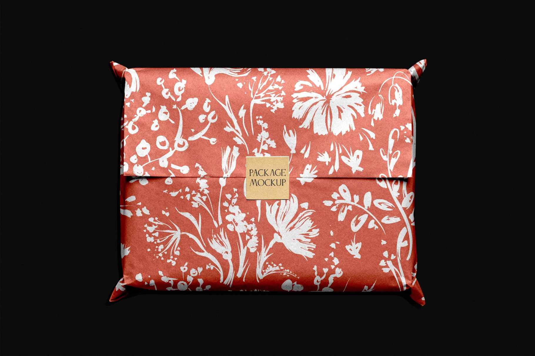 Gift Wrap Package Mockup