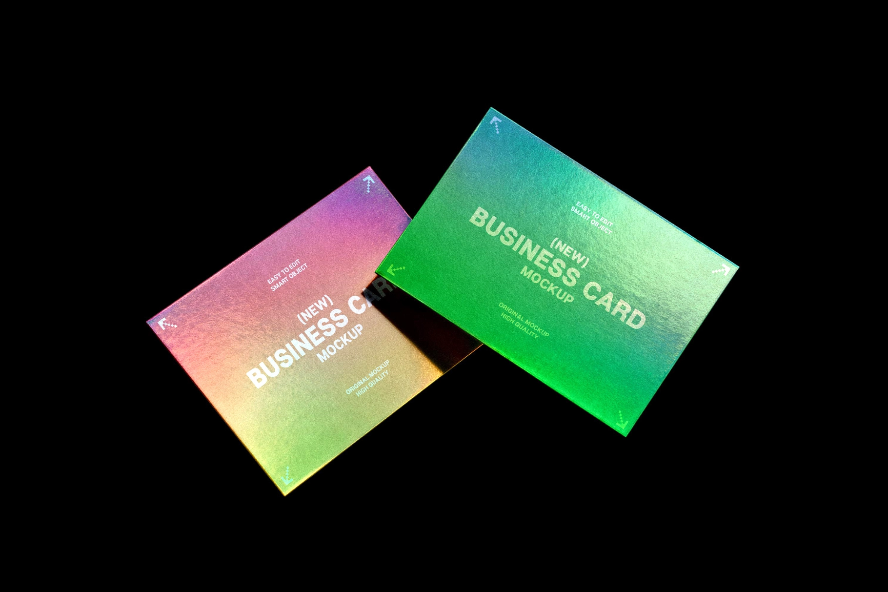 Floating Business Card Mockup