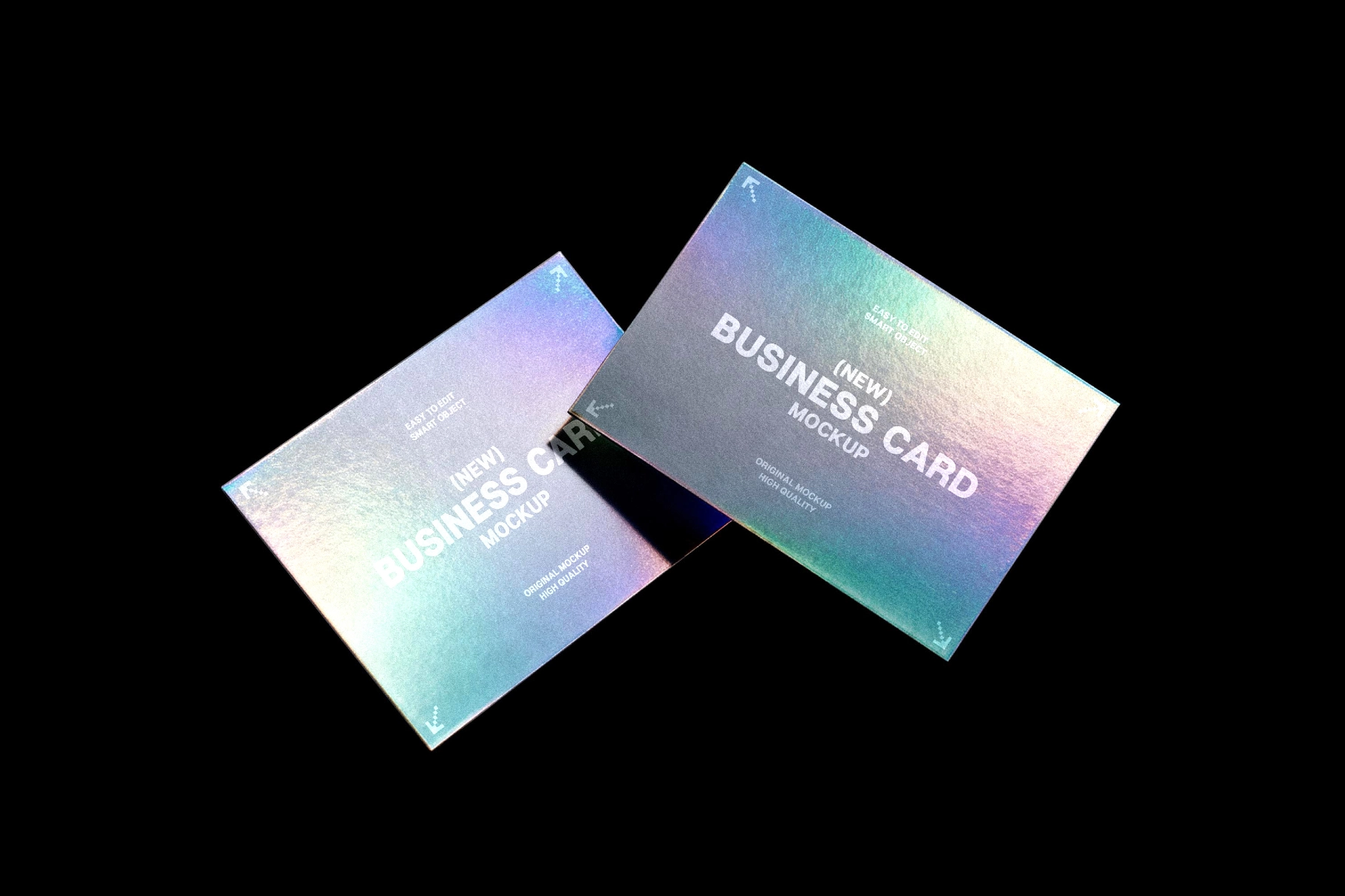 Floating Business Card Mockup