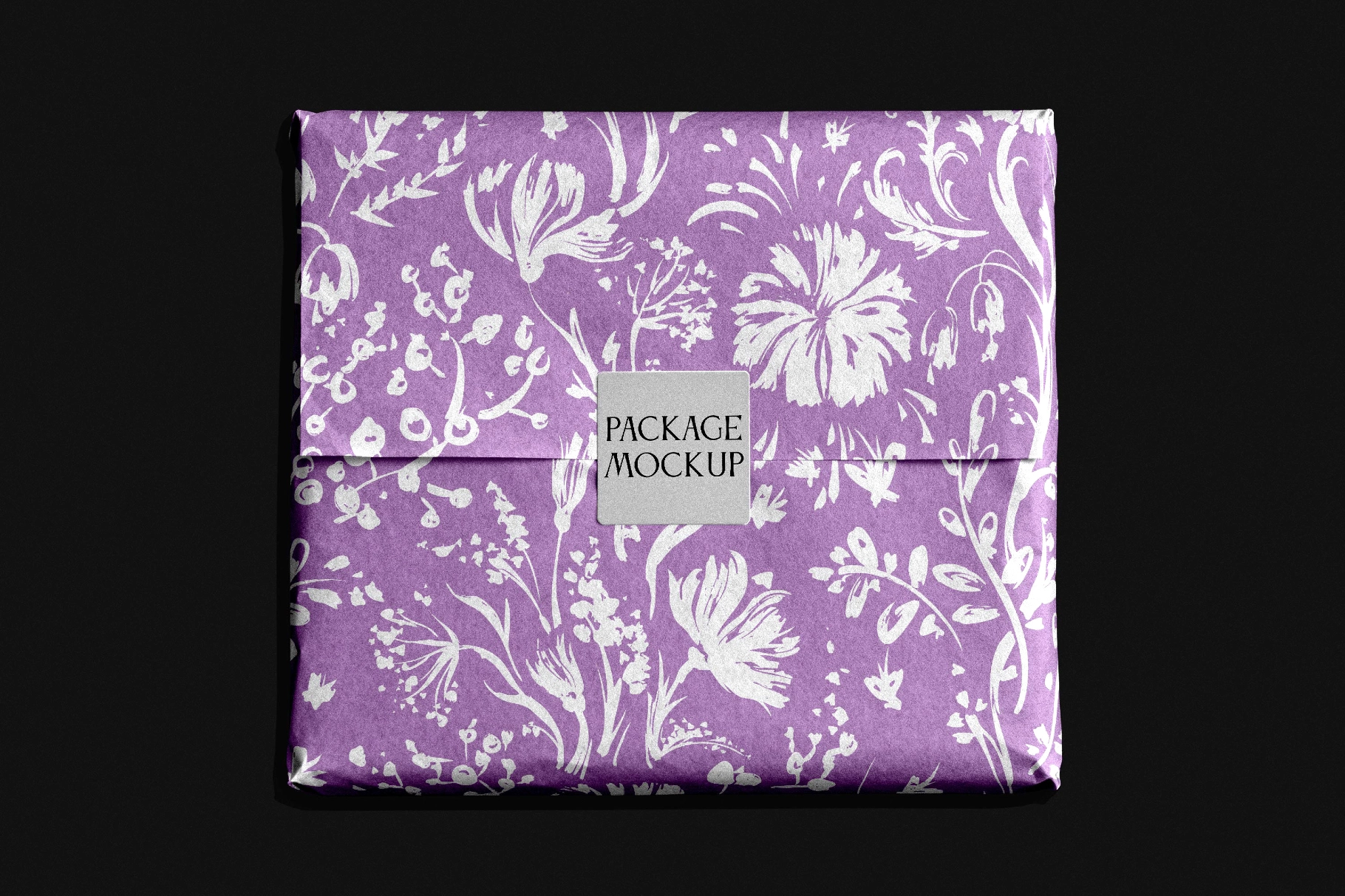Gift Wrapping Package Mockup