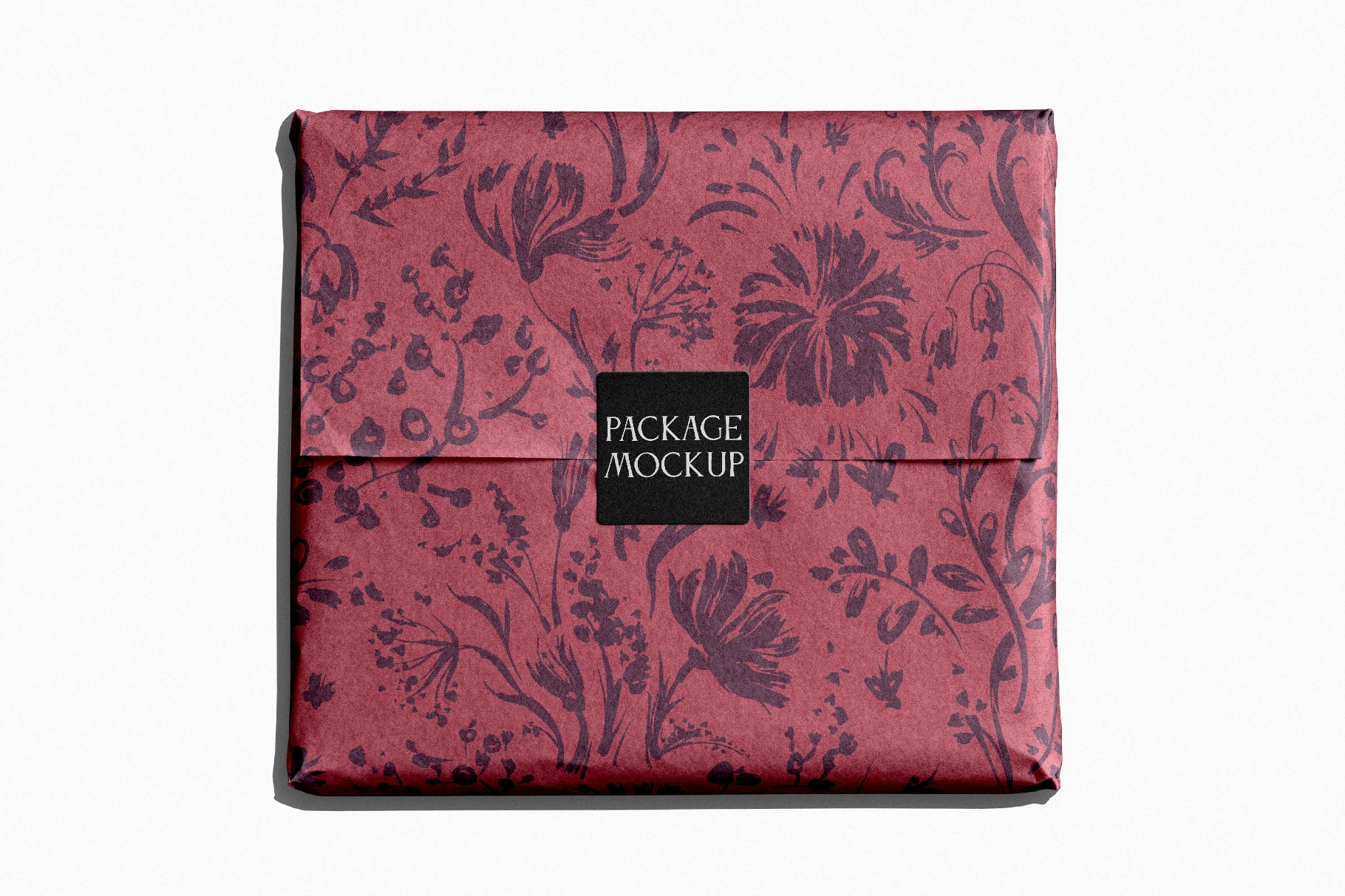 Gift Wrapping Package Mockup
