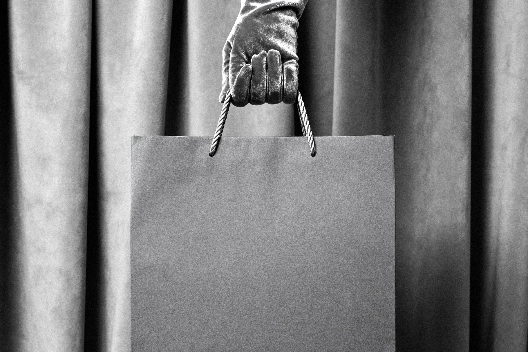 Paper Bag Mockup in Hand