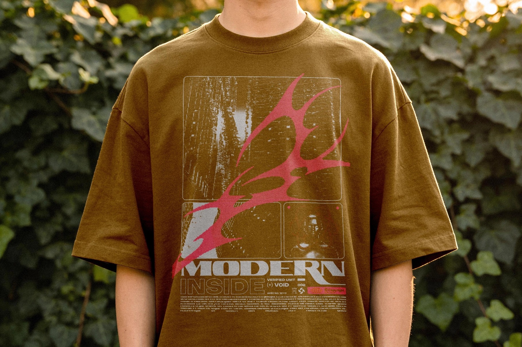Front Print T-Shirt Mockup