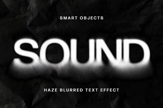Haze Blurred Text Effect