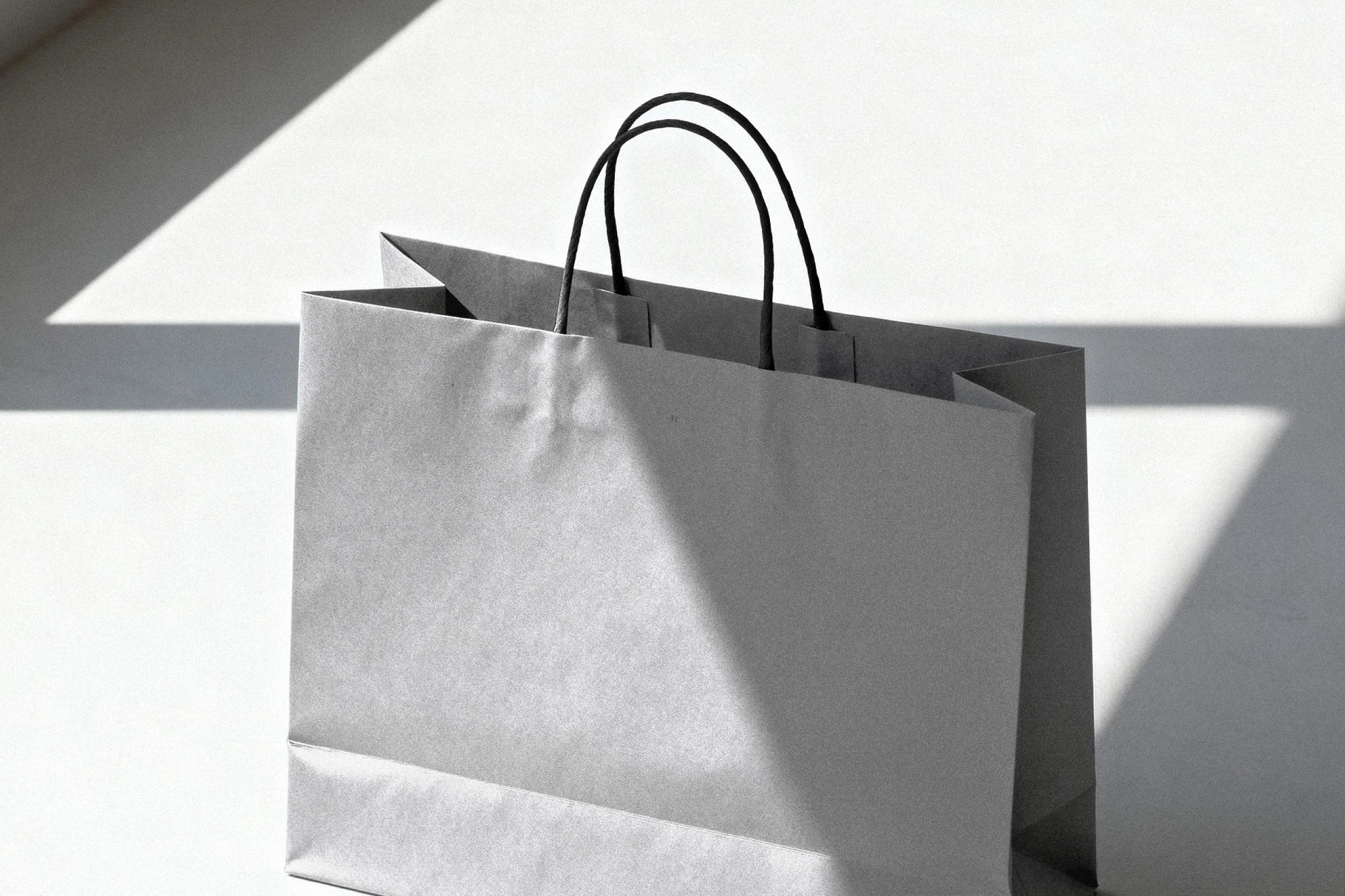 Paper Bag Mockup in Sunlight